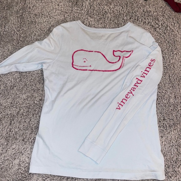 Vineyard Vines Blue and Pink Long Sleeve - Picture 5 of 7